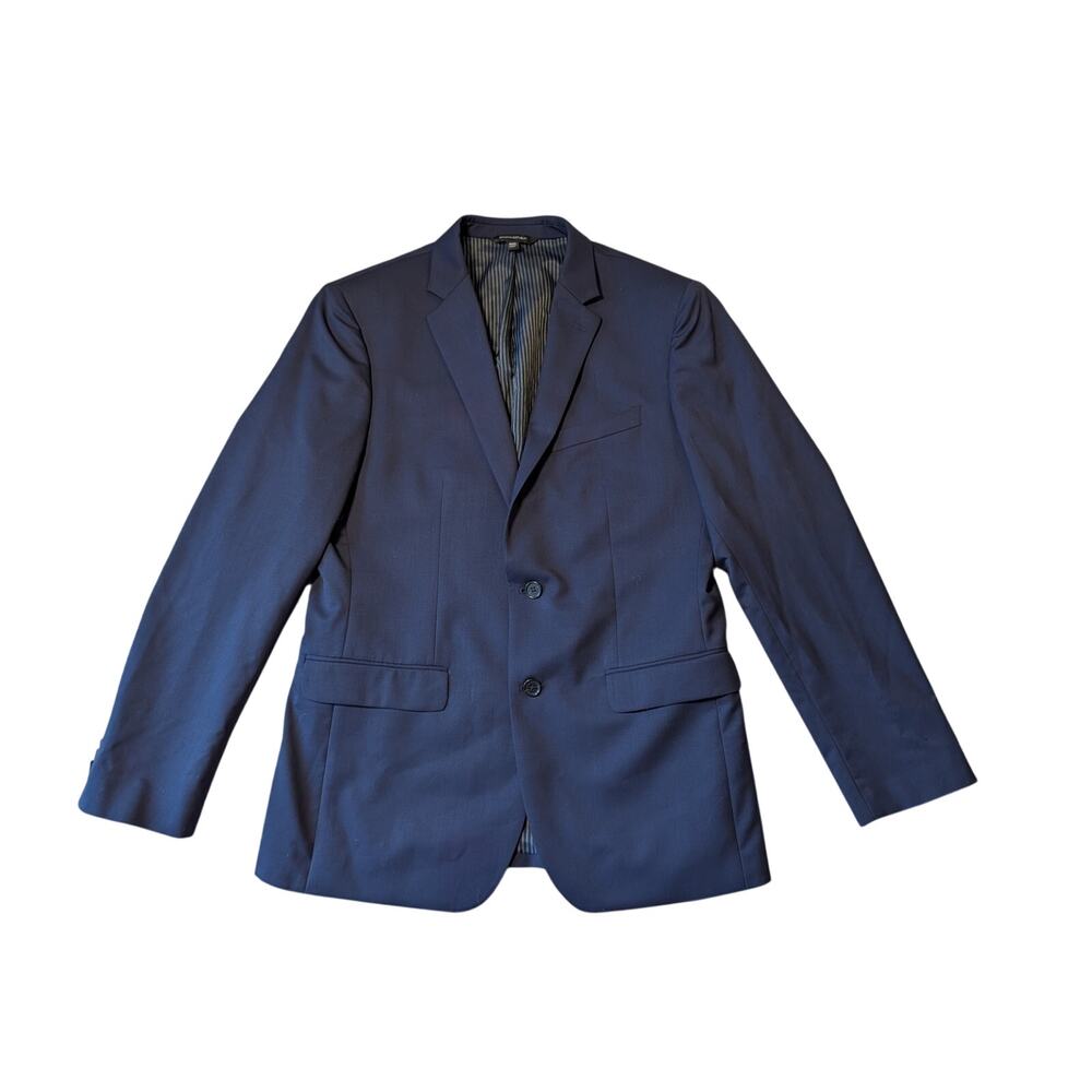 Banana Republic Men's Navy Blue Slim Fit Wool Blend Suit Blazer Jacket 40R
